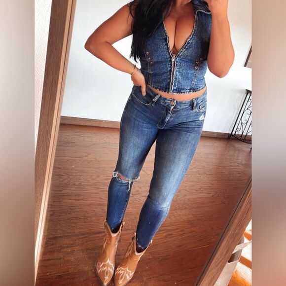 MOTHER  blue jeans - Picture 4 of 8